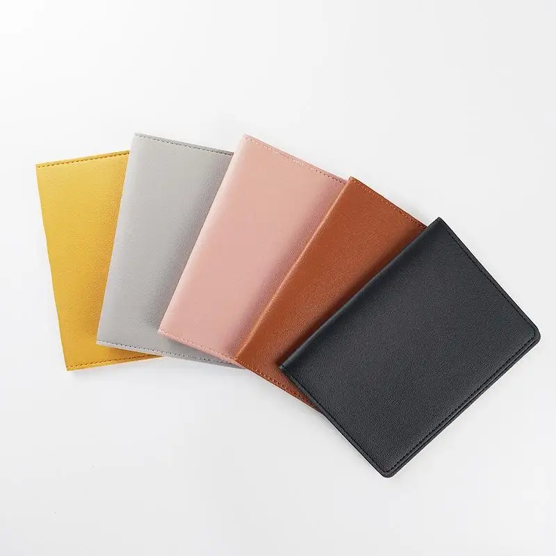 Hot Sale PU Leather Passport Cover Soft Smooth Multicolor For International Travel Business Trip Accessory