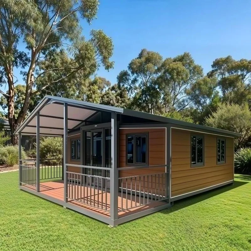 Casa Modular de Lujo Prefabricada, Vivienda Moderna de 20FT/40FT, Casa Contenedor Portátil y Expandible