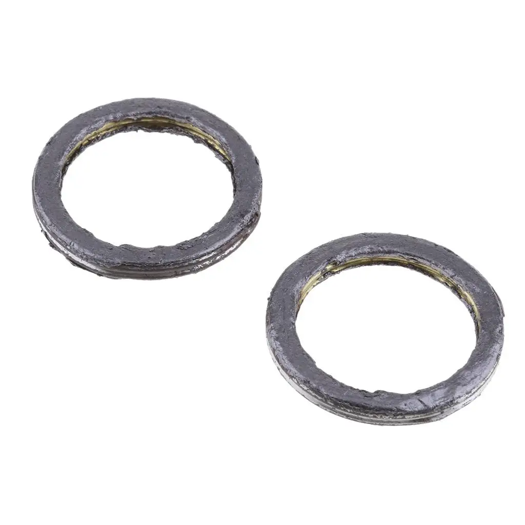 Silver Motorcycle Exhaust Muffler Pipe Gasket Durable Ring Seal for 90cc 110cc 125cc Dirt Bike Off Road