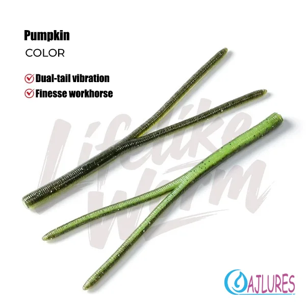 Dubbele staart zachte kunstaas 135mm zinkend drijvend noodle worm aas OSP HP 3D Wacky kunstaas bas zoetwater finesse visgerei
