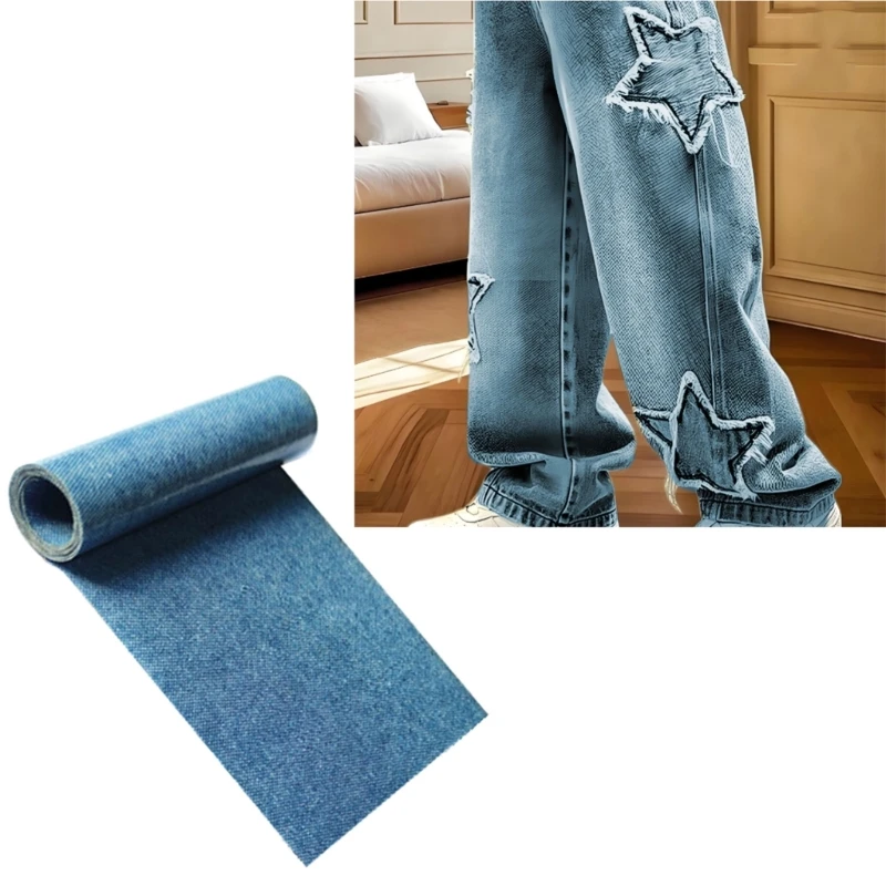 Heavy Duty Jeans Fabric Patches For Clothes Customization Wash Resistant Applique