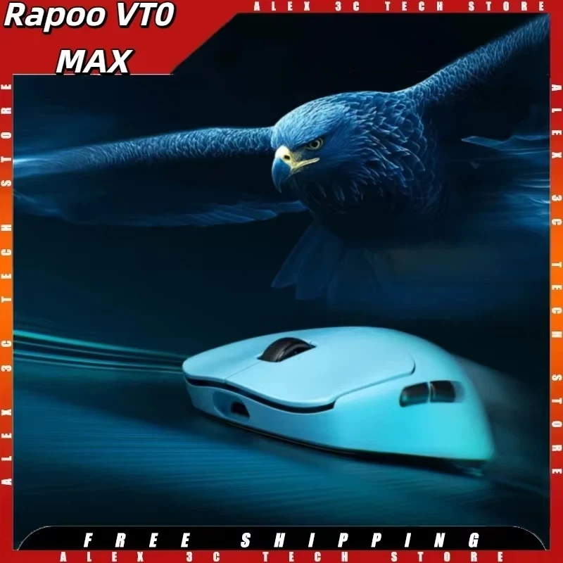 

Rapoo VT0 MAX Wireless Mouse Custom 3950 Dual 8KHz Polling Rate 45000DPI 750IPS Ergonomic 1000mAh Gaming Mouse for MasOS Windows