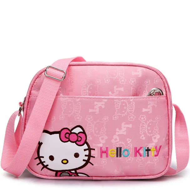 Hello Kitty Children\'s Exquisite Messenger Bag Pink Princess Small Bag Girl Cute Cartoon Small Shoulder Bag