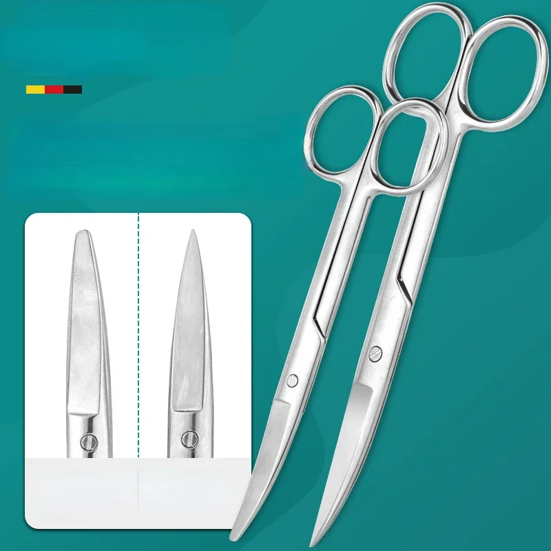 1pcs Stainless Steel Remove Suture Scissors Nurse Scissors Stitch Scissors Medical Surgical Tool Straight Curved 1pcs