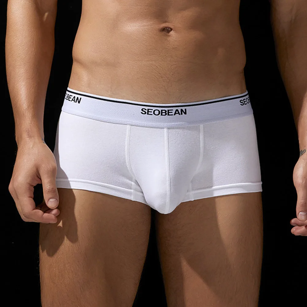 

Casual Home Use Black Boxer Briefs Comfortable Menswear All Seasons Wear Cotton Fabric Home Use Intimate Apparel