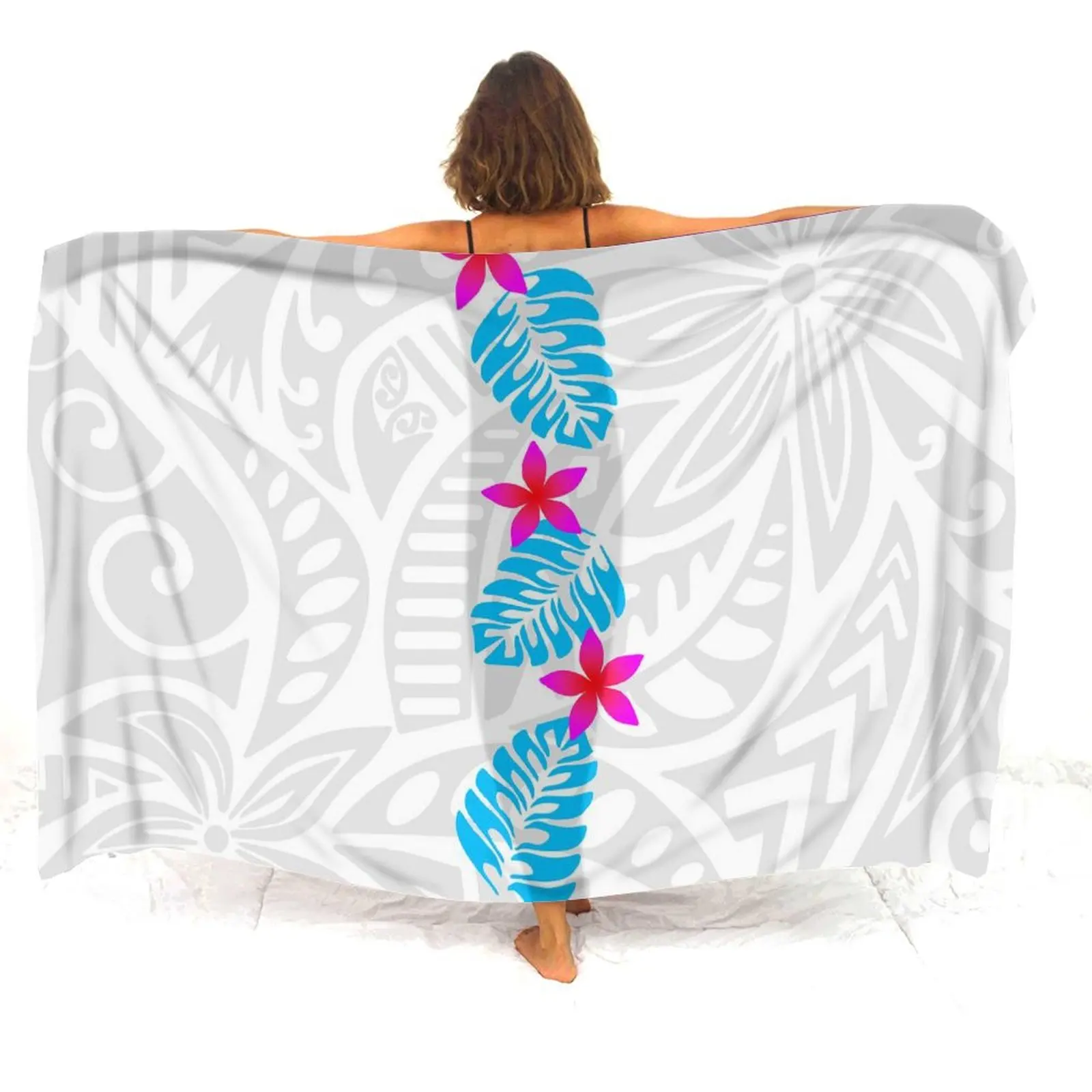 Custom Wholesale Women'S Summer Beachfront Bikini One-Piece Skirt Sarong Polynesian Women'S Custom Sarong Sun Protection Drape