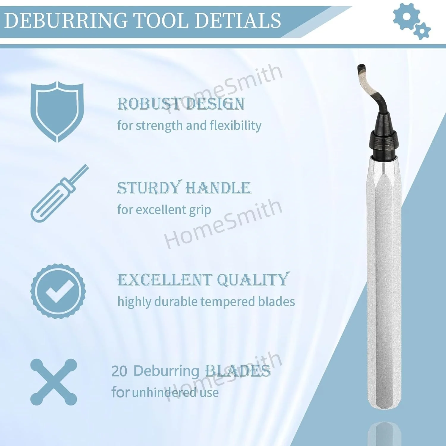 Deburring Tool Kit RB1000 with 20 Blades BS1010 BS1012 BS1018 BS3010 BK3010 BS2010 BS2012 BK3103 BK1010 BS6001 for Metal Plastic