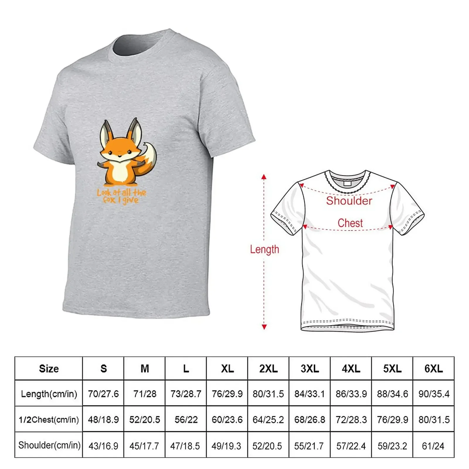 Look at All The Fox I Give T-Shirt pour homme, Hiphelicopter Clothes, Funny, Plus Size for a Boy, Graphic