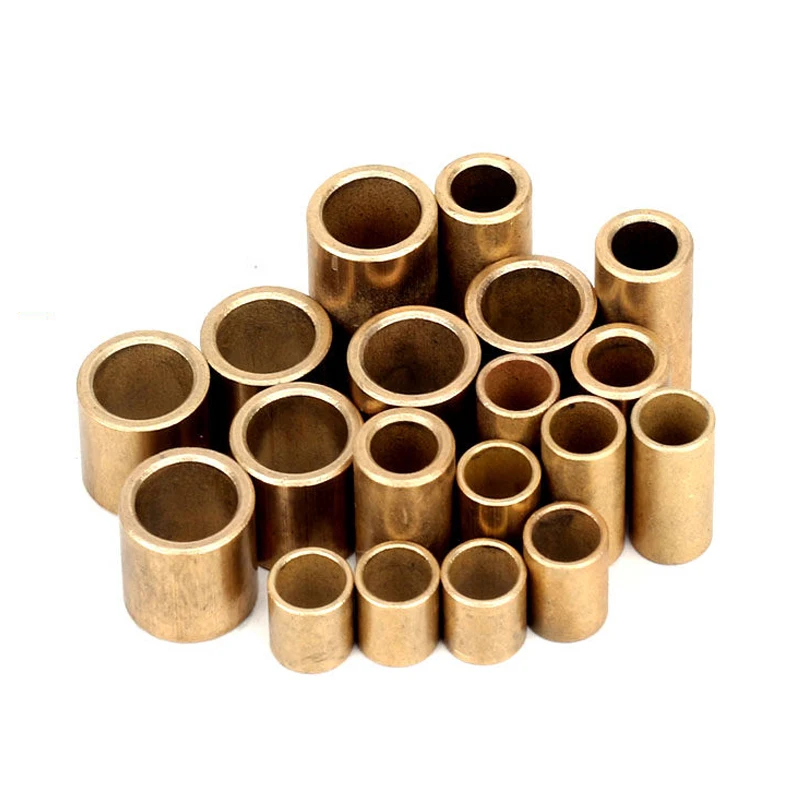 1-10Pcs Powder Metallurgy Bearing Copper Sleeve ID 4/5/6/8/10/12/14/16/18mm Brass Bushing Guide Sleeve Copper Base Bearing