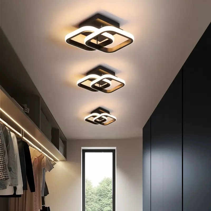 Modern LED Aisle Ceiling Chandelier For Dining Room Kitchen Hallway Corridor Bedroom Foyer Living Room Gallery Indoor Home Lamps