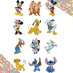 ディズニーミッキーマウスダイヤモンドペインティング,5Dモザイク,ミニー,フルドリル,ラウンド刺embroideryセット,手作りギフト,DIY,新品