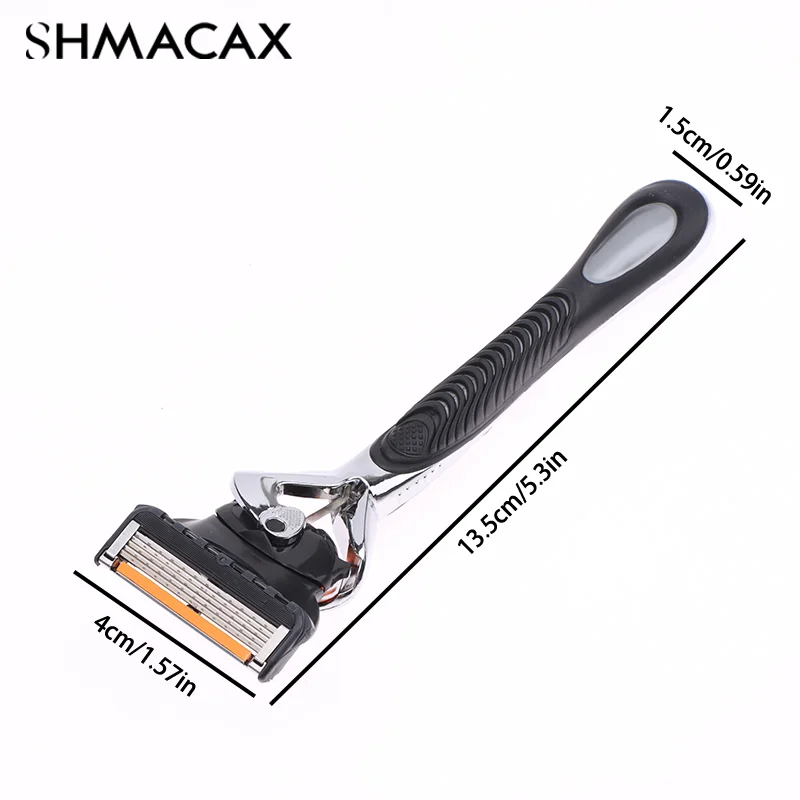 5-Layer Razor Blades Replacement Blades Manual Wet Shaving Safety Razor Skin Protection Classic Razor Knife Holder