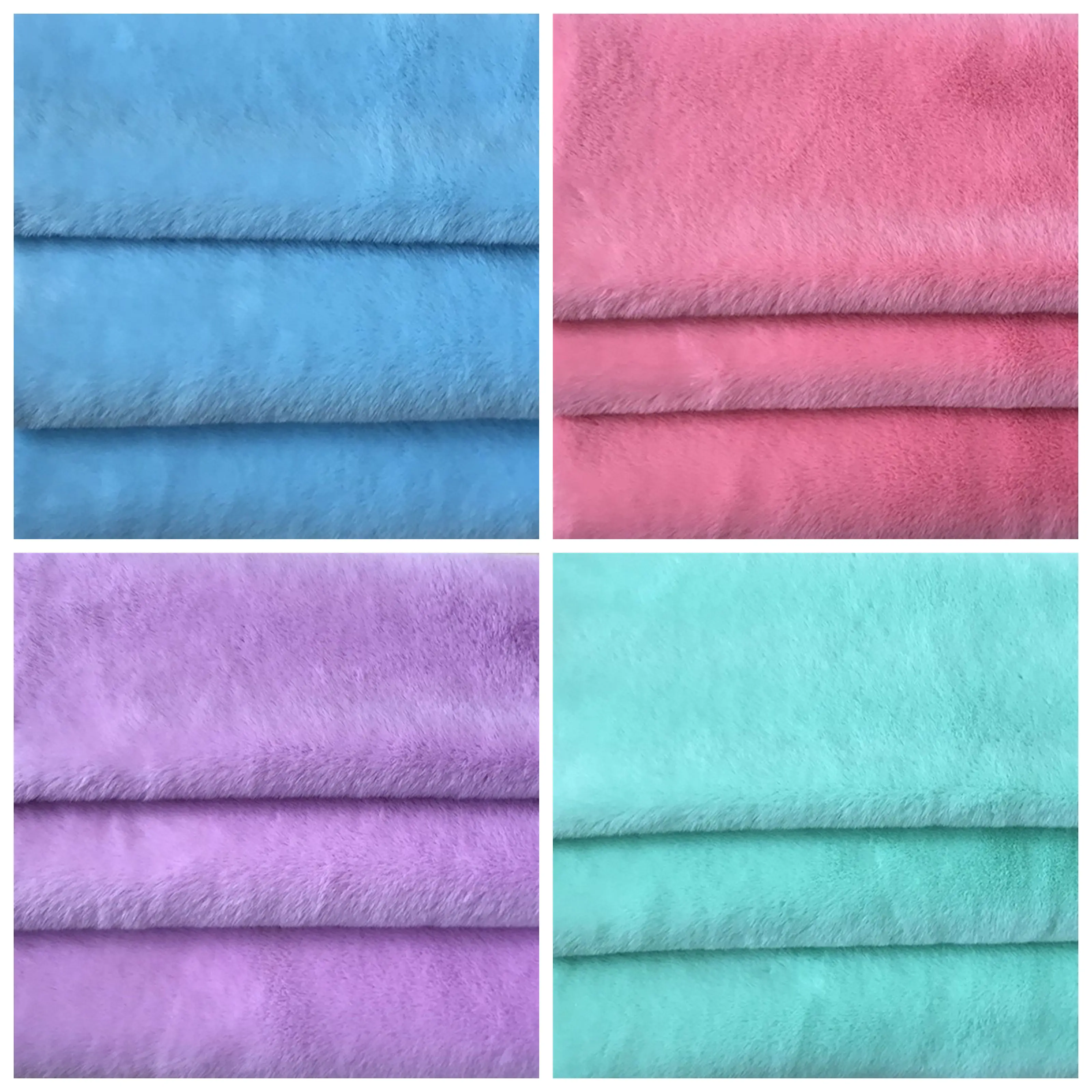 

Short Plush Fabric Imitation Otter Rabbit Hair By The Meter for Clothing Toy Doll Handmade DIY Sewing Cloth Thickened Soft White