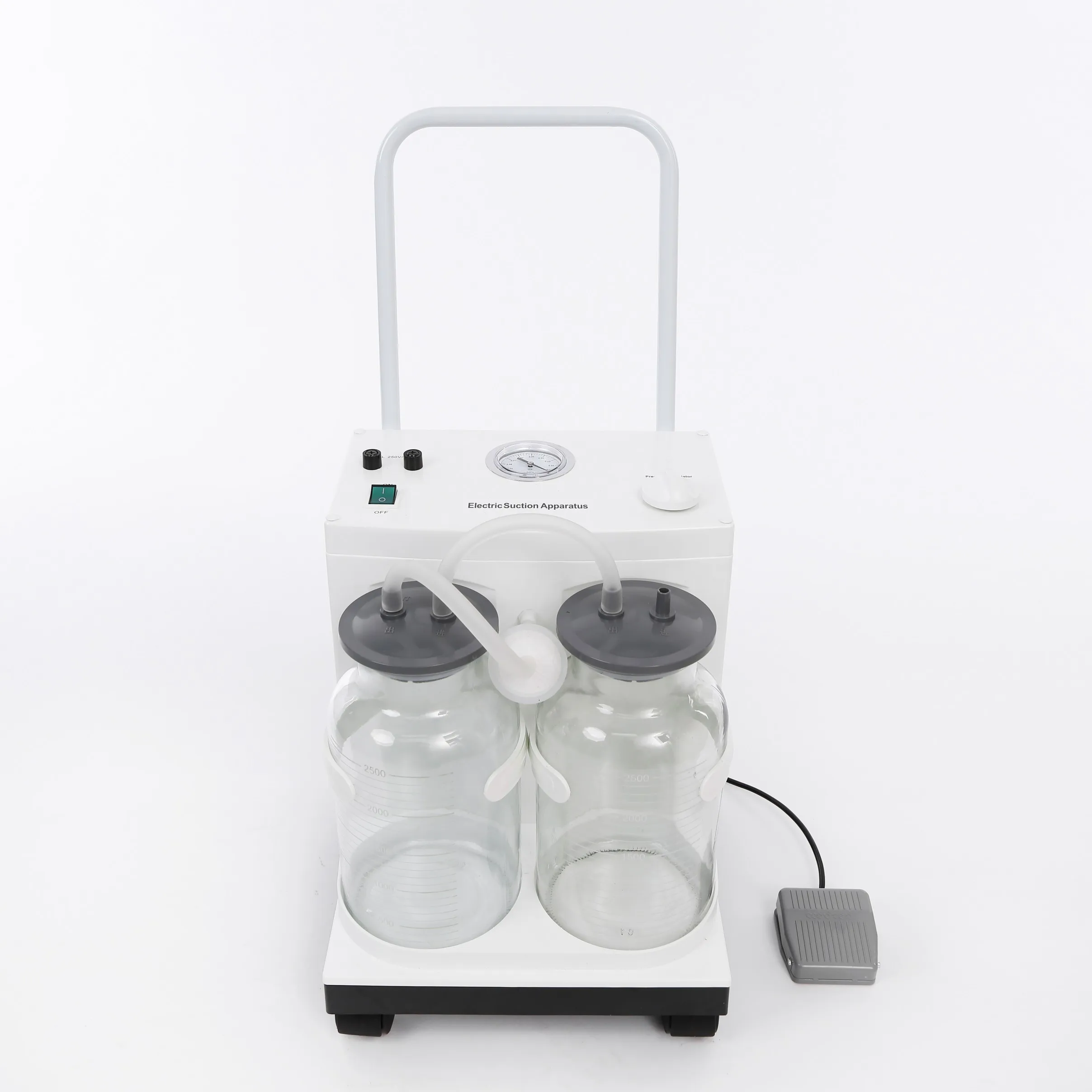

Hospital Surgical Portable Electric Suction Unit-15L/min Pumping Rate 1000ml Reservoir 60dB Noise AC 110-220V