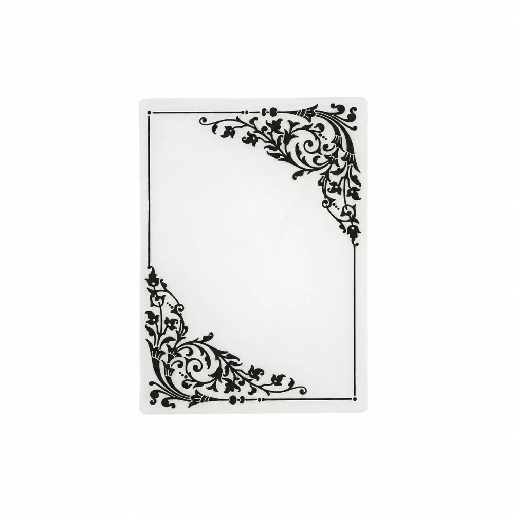 Custom Pattern Plastic Embossing Folder Flexible Reusable Embossing Die Thin Clear DIY Emboss Mold DIY Craft Lovers