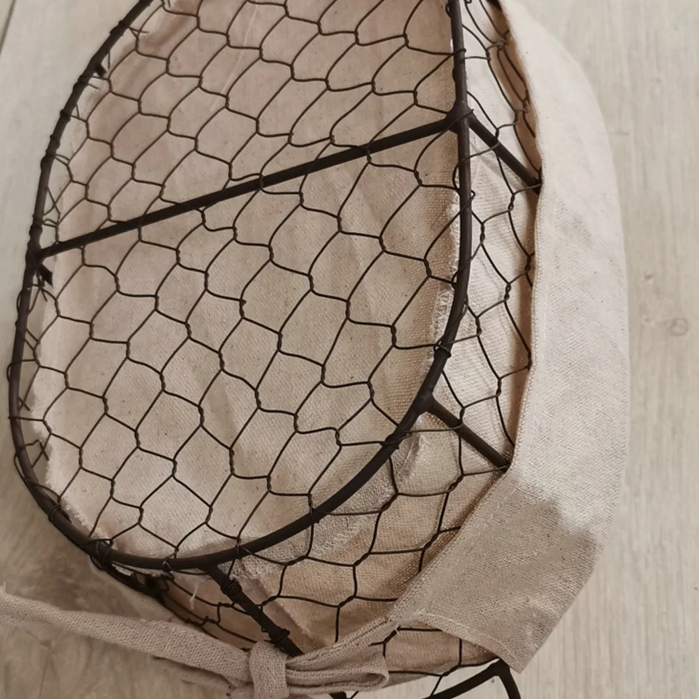

Iron Storage Basket Retro Style Kitchen Organizer For Fruit Bread Snacks Food Serving Display Home Decor Container