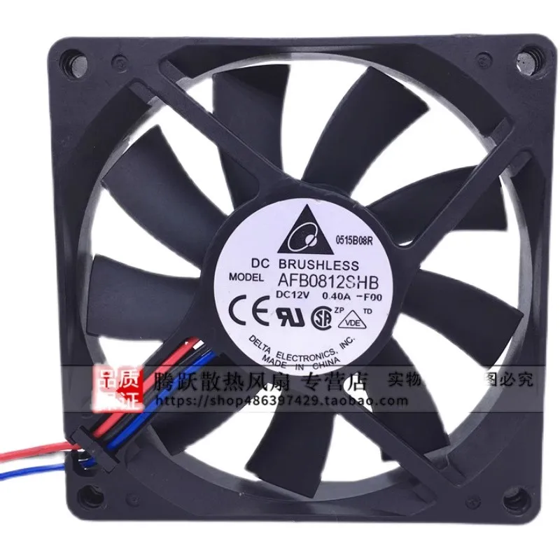 

New CPU Cooling Fan for Delta AFB0812SHB 8015 8CM 12V 0.40A 80*80*15mm Cooler Fan
