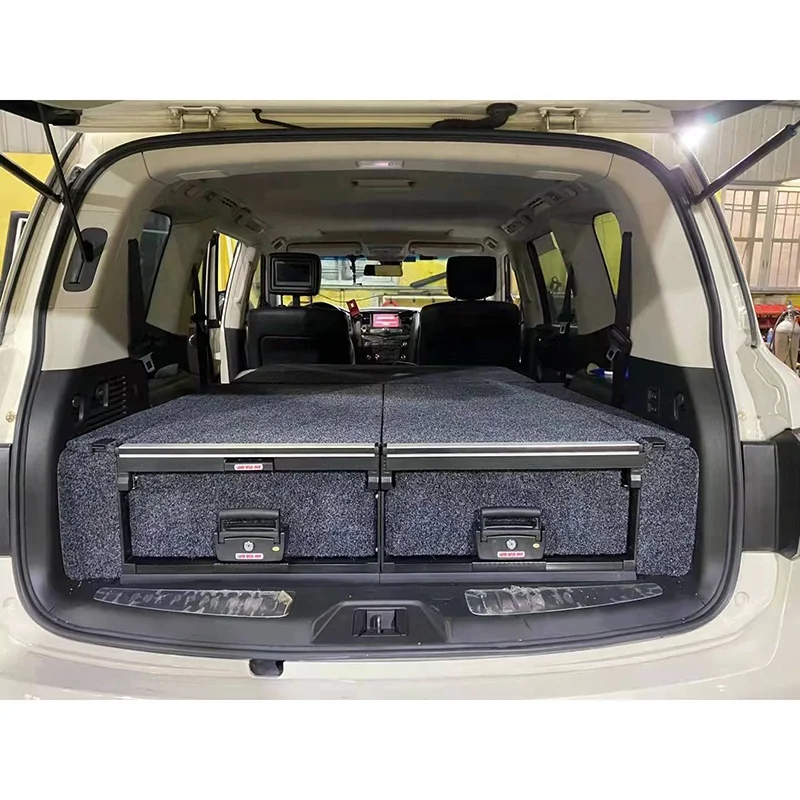 

suitable for For Patrol Y62 Truck Bed Drawer Camping Van Storage Rear Suv 4x4 Nissan GU