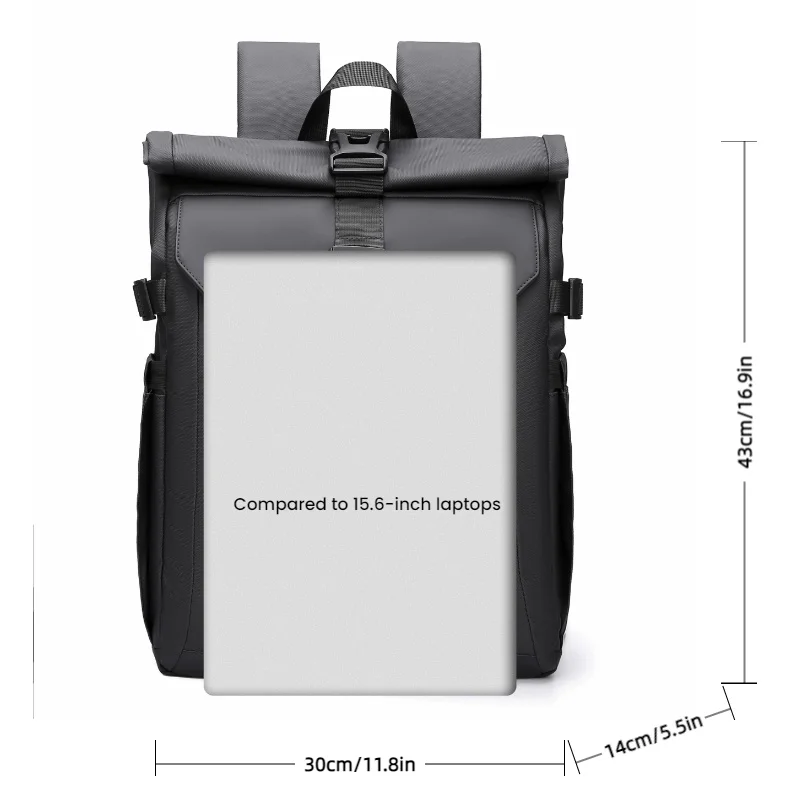 Modischer Business-Herrenrucksack, großes Fassungsvermögen, Aufbewahrung mit mehreren Fächern, modischer Reiserucksack, Business-Computertasche