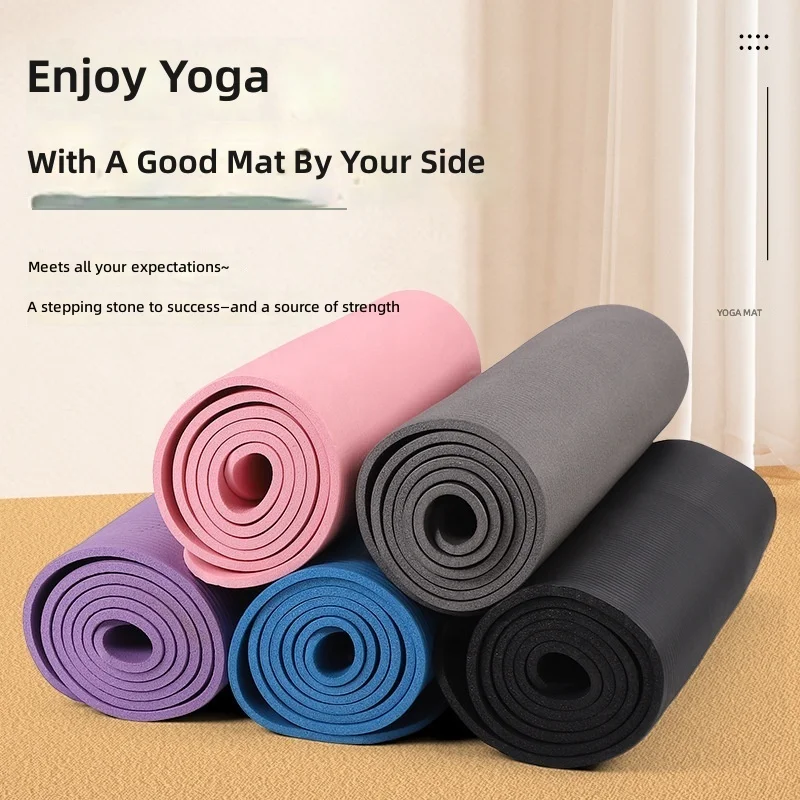 Factory-Customized Extended NBR Yoga Mat Extra-Long 183 cm Sleeping Pad Widened Dance Fitness Mat