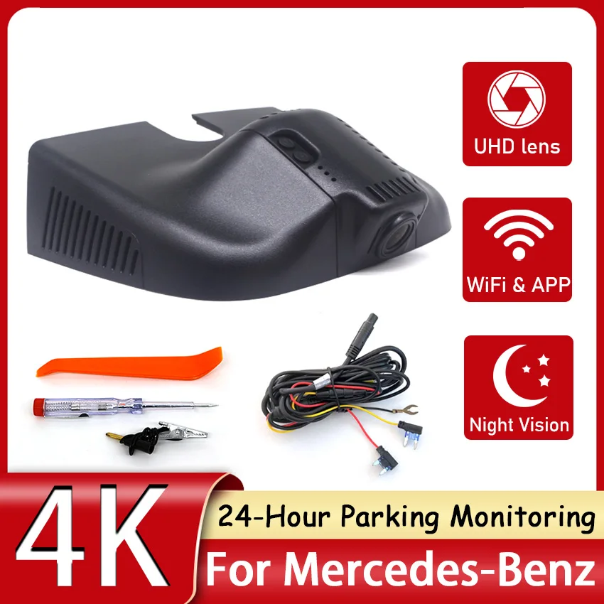 

Dash Cam 4K WiFi Car DVR Camera Recorder 24-H Parking Monitor For Mercedes-Benz MB ML w166 ML350 GL450 2011 2012 2013 2014 2015