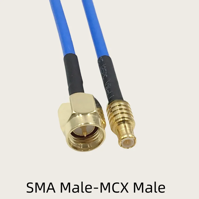 RG405 MCX Male to SMA Male Female  Right Angle Connector Crimp for RG-405 086 Cable High Frequency Test Cable