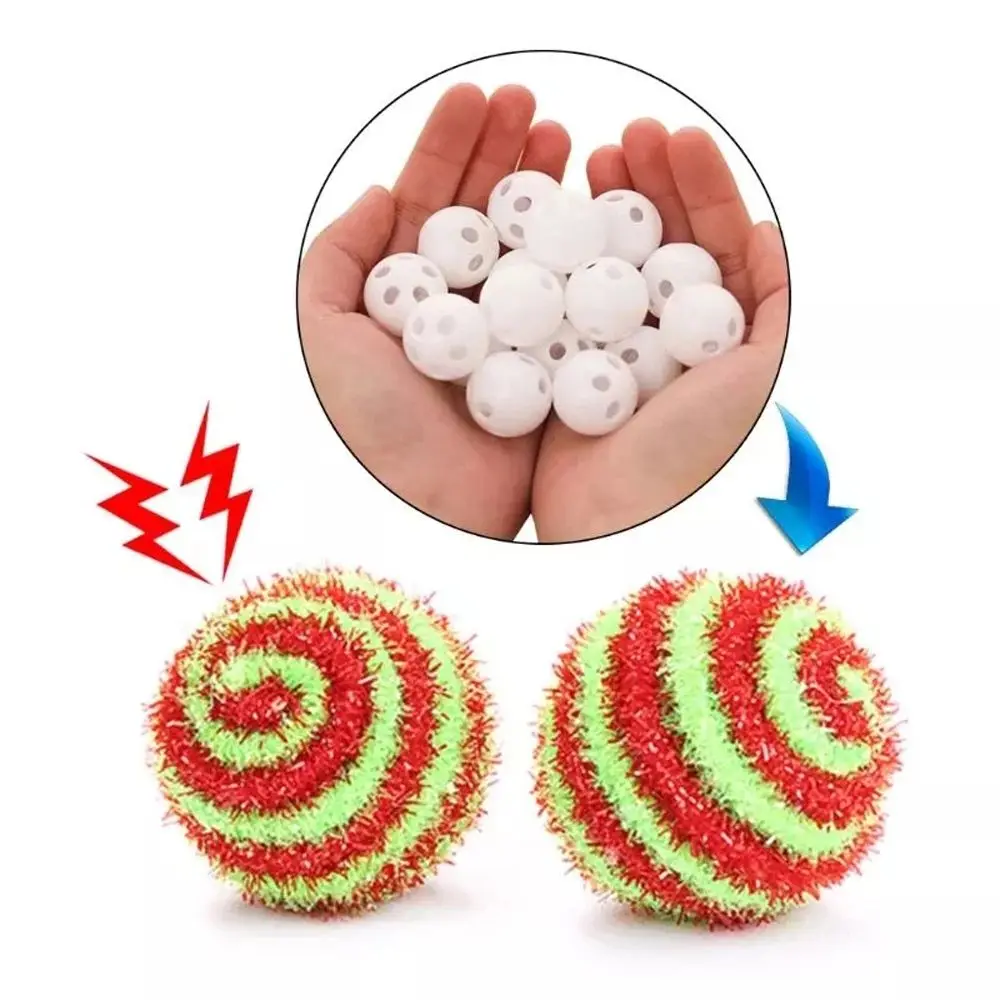 สุนัขแมวของเล่นเด็กสินค้า DIY หัตถกรรม 24 มม.ของเล่นพลาสติกใส่เปลี่ยน Squeaker Rattle Rattle Bell Balls เสียง