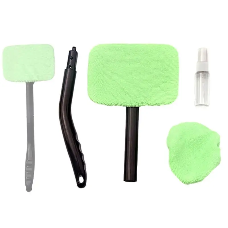 

Windshield Cleaning Tool Windshield Cleaner Tool With Microfiber Cloth Vehicle Window Cleaner With Extendable Handle And Rotary