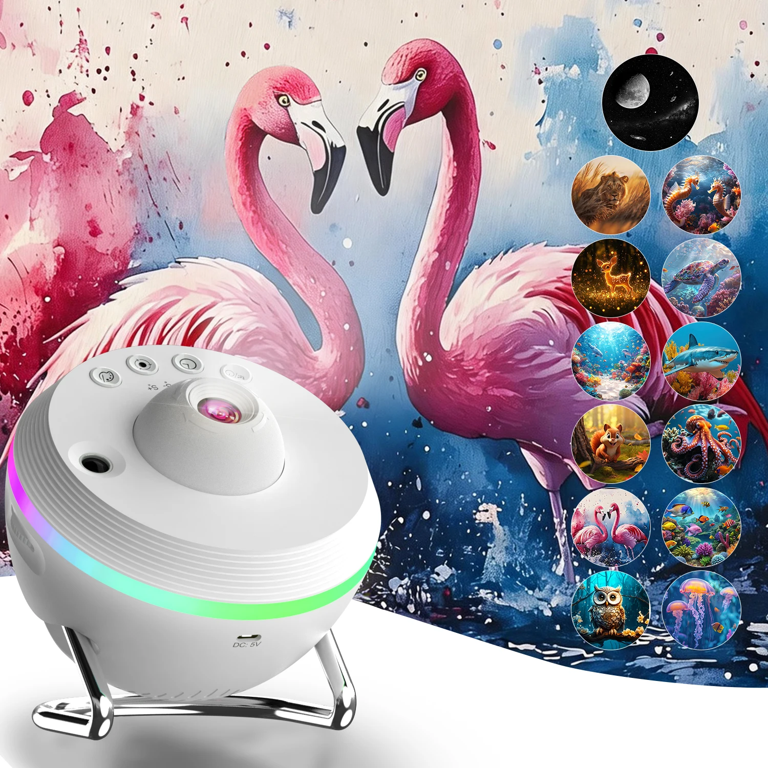 Ausyle Galaxy Star Projector Planetarium 4K Ceiling Night Sky Planetary Light Projector Night Light for Home Room Interior Decor
