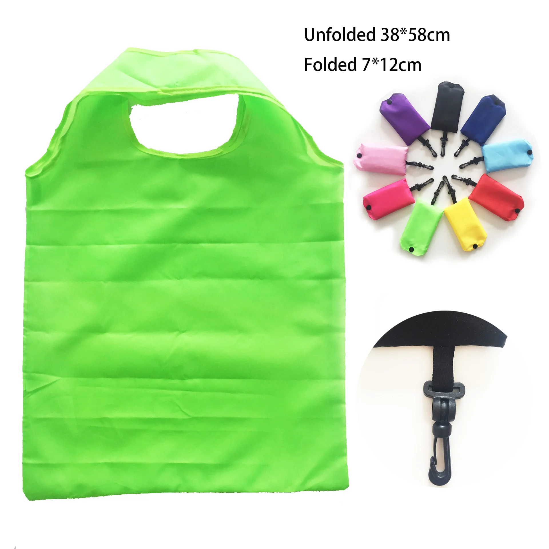 Multicolor Simple Reusable Shopping Bag Foldable Grocery Bag Eco-Friendly Travel Back Acquisition Waterproof, Machine Washable