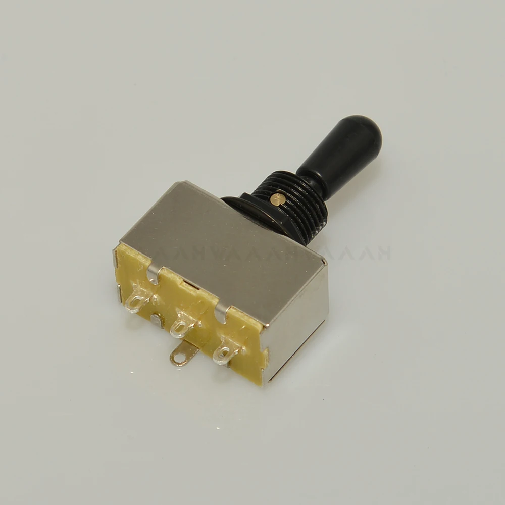 Guitar Toggle Switch 3 Way Switch Box Style with Tip Cap Black Gold Nickel for Electric Guitar