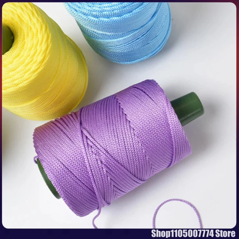 

250g Ice Silk Yarn Light Weight For Summer Diy Hand Woven Sun Hat Bag Shoes Cushion Crocheting Craft Rope Hollow Crochet Tools