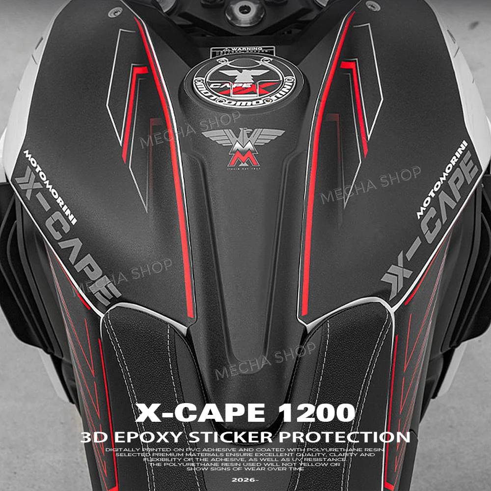 

For Moto Morini X Cape 1200 2026 Motorcycle Sticker Gas Fuel Tank Side Decal Protector Traction Pad Cover Decoration Kit