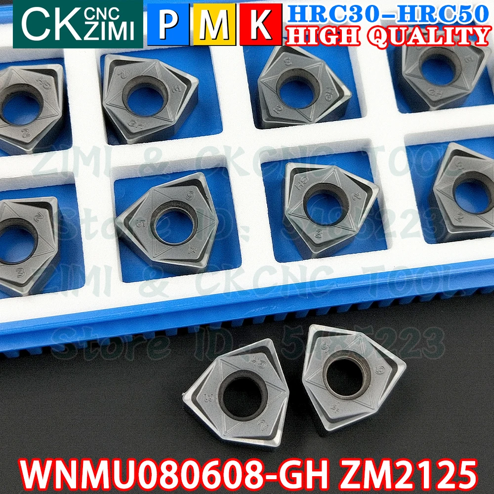 WNMU080608-GH ZM2125 WNMU 080608 GH ZM2125 Carbide Inserts fast feed Milling Inserts CNC Indexable Heavy Cutting Milling Tools