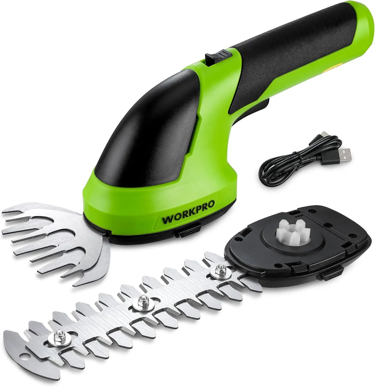 

2-in-1 Cordless Grass Shear & Shrub Trimmer, 7.2V Electric Hedge Shears with Rechargeable Battery and Type-C Cable