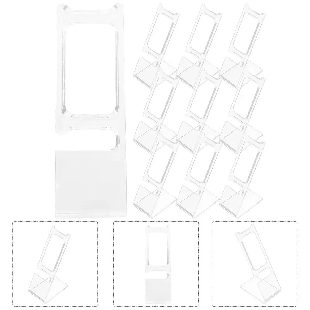 

50pcs Watch Stand Transparent L-Shaped Plastic Holder For Bracelets Rings Jewelry Organizer Showcase Storage Rack Wristwatch