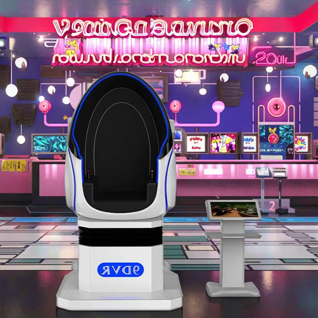 Vr Egg Chair Simulator Flight Factory Directly Supply 2 Seats Realiti Platform ShoppingMall Degree Rotation Vr Egg Chair