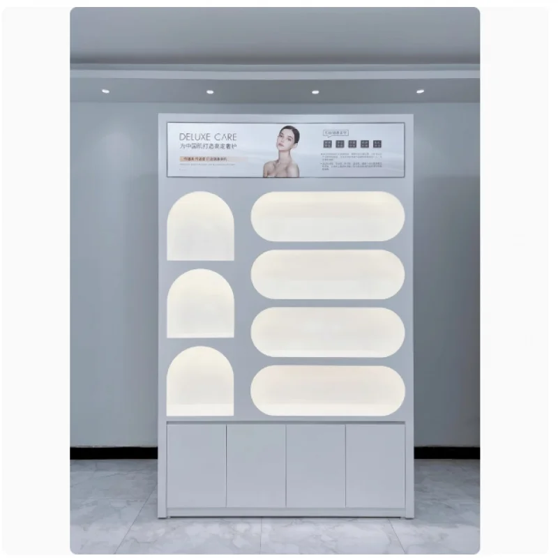 맞춤형 고급 래커 디스플레이 캐비닛 스킨케어 제품, 매니큐어, 살롱, 뷰티 및 헤어 케어, 화장품
