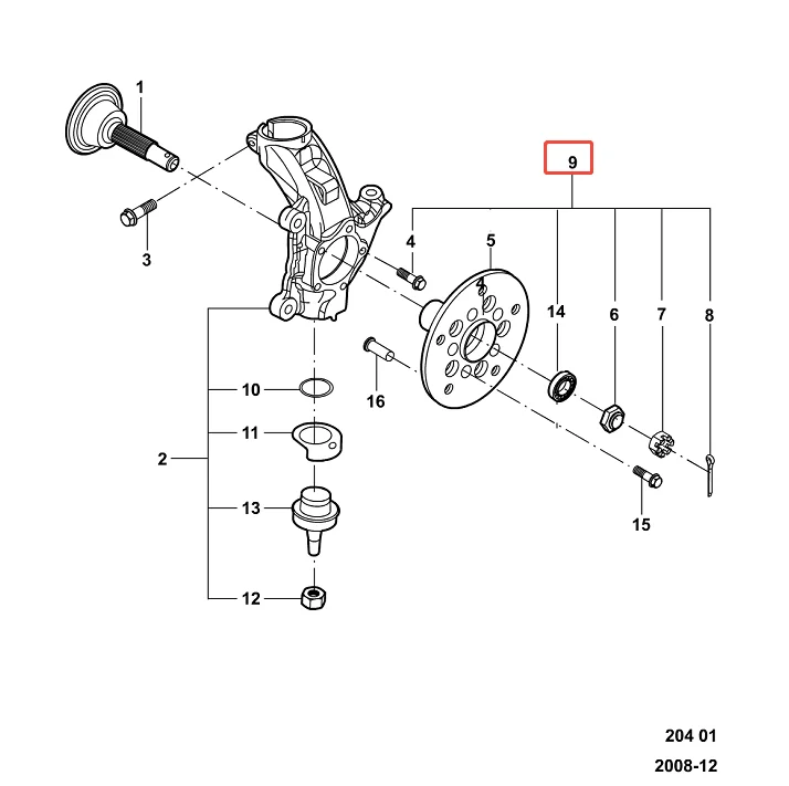 Factory Wholesale Quality Front Wheel Bearing 1210 Kit for Ford Transit 6C11 1K018 AA Auto Parts