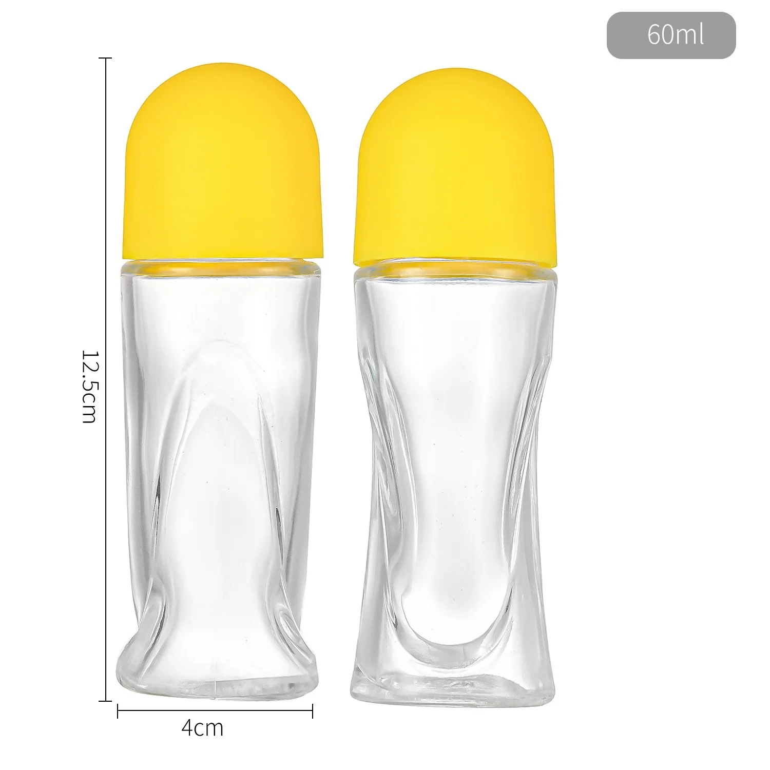 30/50 ミリリットル厚いガラスローラーボトル空のエッセンシャルオイルロールオンボトル漏れ防止マッサージローラーボール詰め替えボトル容器
