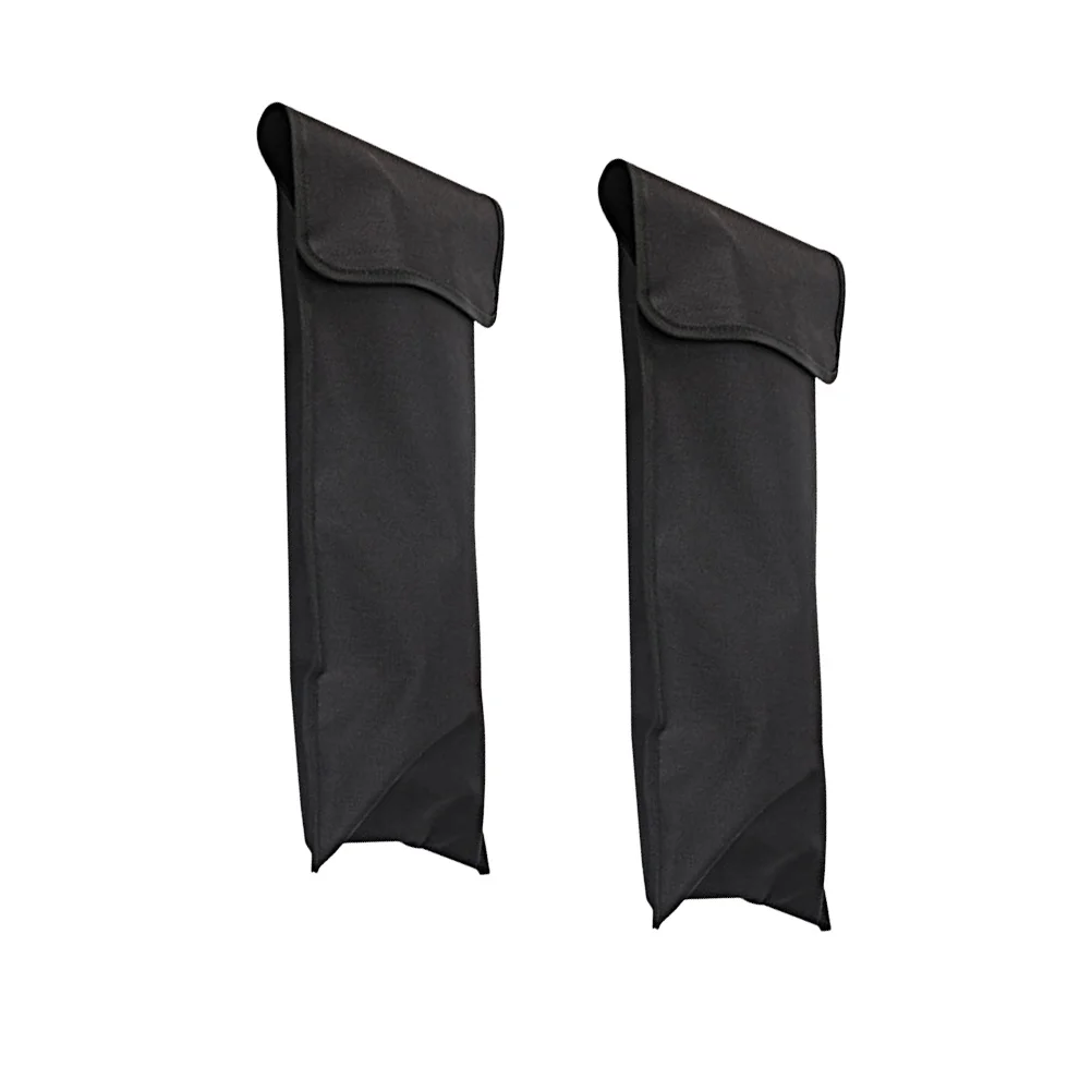 

2Pcs Bbq Tool Holder Bag Black Oxford Cloth Large Capacity Barbecue Tool Storage Pouch Shoulder Handbag Organizer