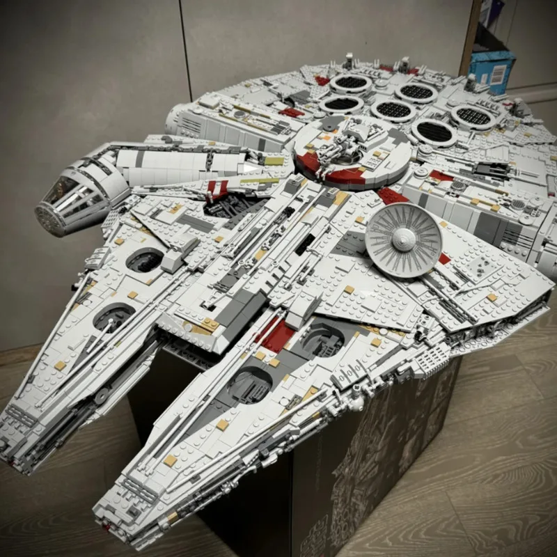 In Stock The Large Millennium Ship Falcon Building Blocks Bricks Compatible 75192 05132 Toys For Kids Birthday Christmas Gifts