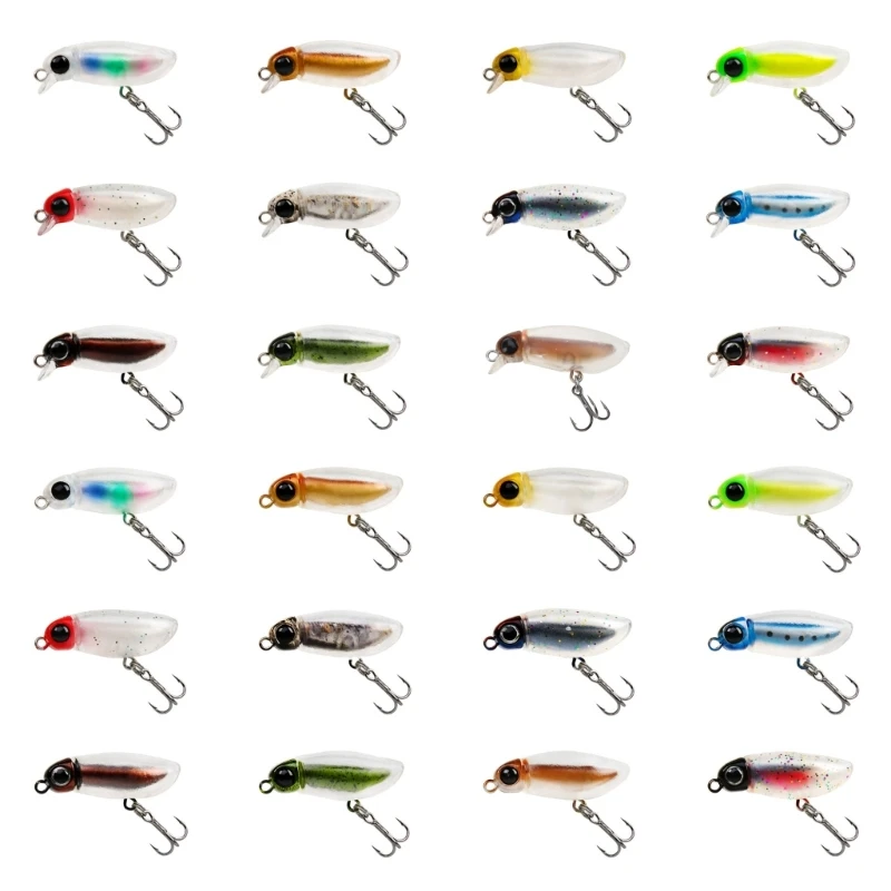 

Crankbait Fishing Lures, 38mm 1.5Inch Bionic Fishing Lures, Fishing Hard Baits Topwater Lures Trout Bass Fishing Lures