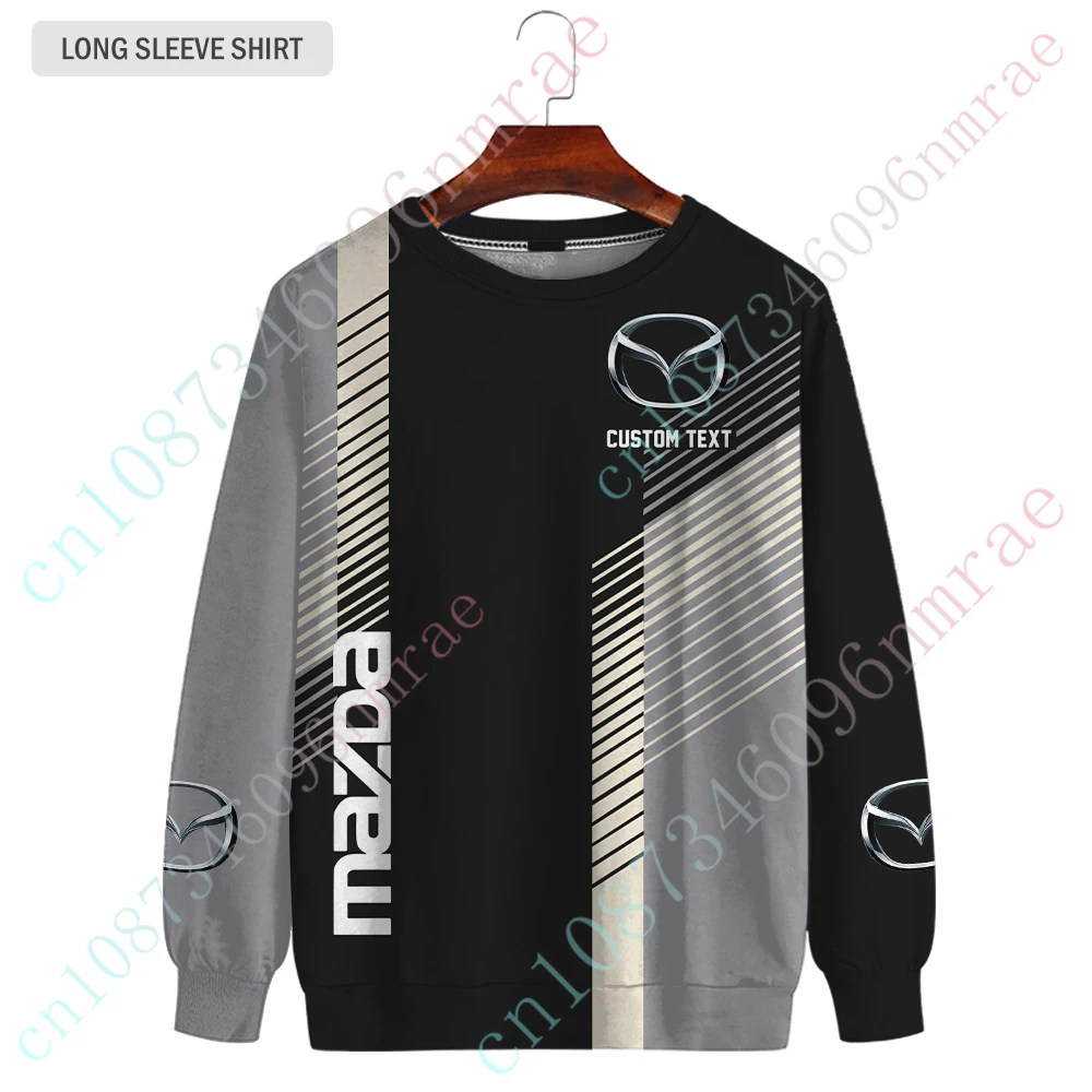 Mazda Sweatshirt Casual Oversized T-shirt Anime T Shirt For Men Women Harajuku O Neck Long Sleeve Unisex Clothing Custom Logo