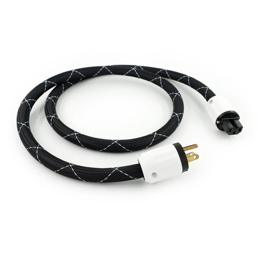

Premium 5N Oxygen-Free Copper US/EU Schuko Power Cord for Amplifier, Subwoofer & AV Gear​