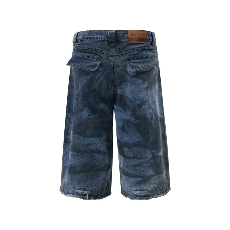 الشارع هوب الكتابة على الجدران المتعثرة السراويل الرجالية العصرية أزياء عارضة تنوعا فضفاض خمس نقاط السراويل