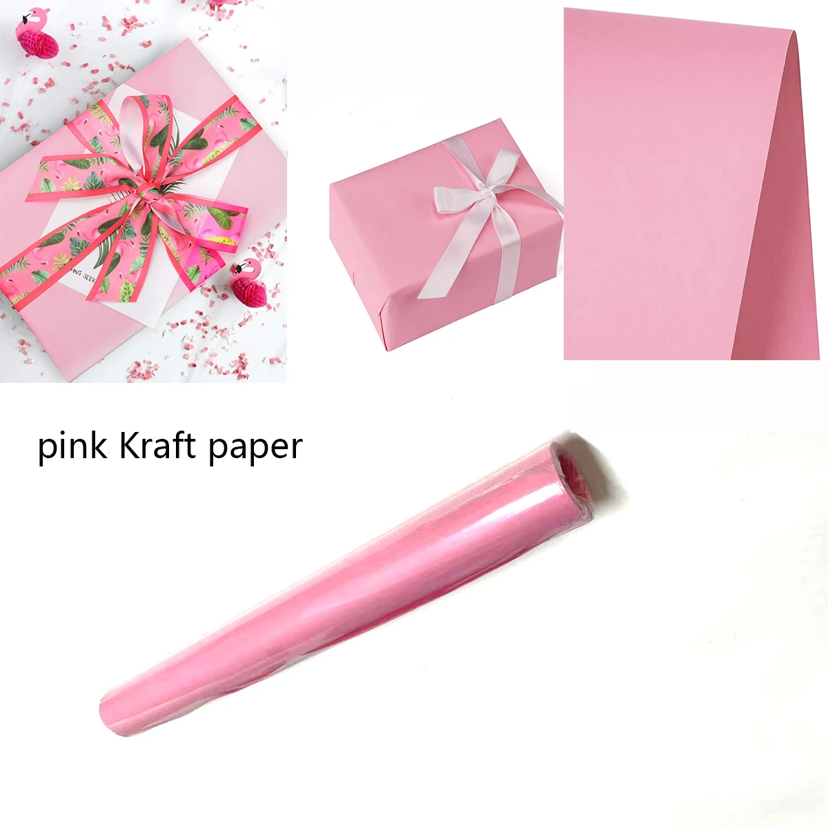 Pink Kraft Paper Wr…