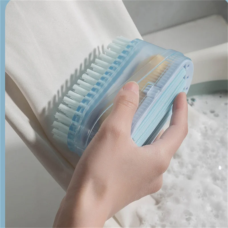 Multifunctional Soap Box Bathroom Roller Brush Type Soap Dish Holder Laundry Soap Drain Box Non-slip Foam Bubbler For Washing