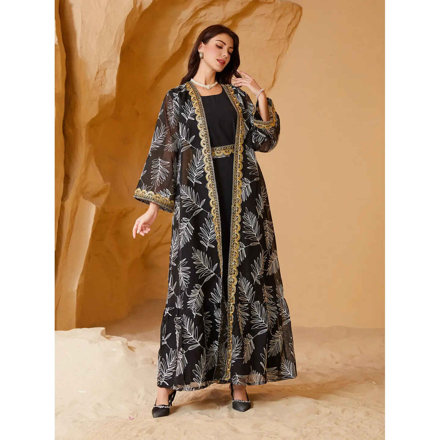 ensemble-de-robe-longue-en-maille-brodee-or-avec-ceinture-vetements-traditionnels-chinois-pour-hommes-mode-ethnique-costume-tang