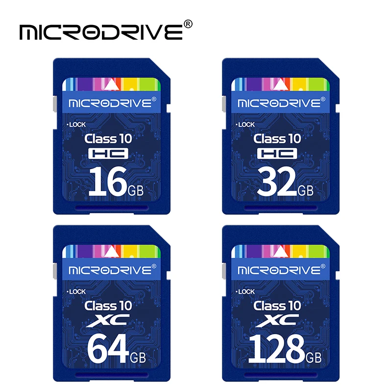 Hochgeschwindigkeits-SD-Karte Class10 32 GB SD-Karte 128 GB 64 GB 32 GB 16 GB Karte SD-Speicherkarte SD-Stick für Kamera Microdrive